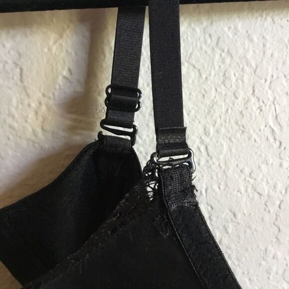 No1 Los Angeles Bra top rhinestone beads lace removable adjustable straps - Picture 5 of 6